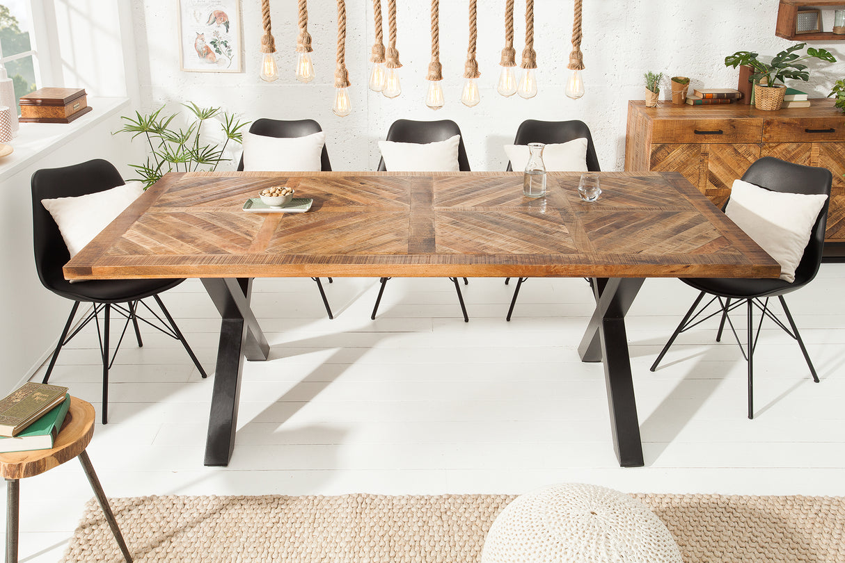 Esstisch INFINITY HOME 200cm X-Beine Mango natur