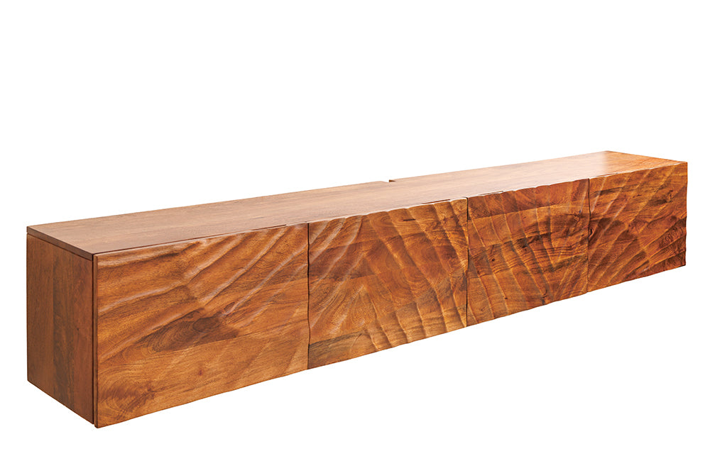 TV-Board SCORPION 200cm Hänge-Lowboard Mangoholz braun