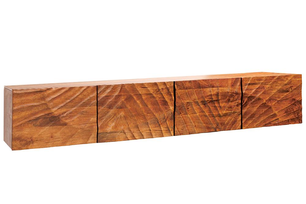 TV-Board SCORPION 200cm Hänge-Lowboard Mangoholz braun