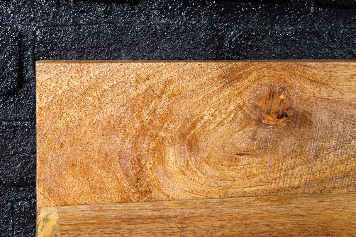 Wall shelf MAKASSAR 110cm natural mango wood