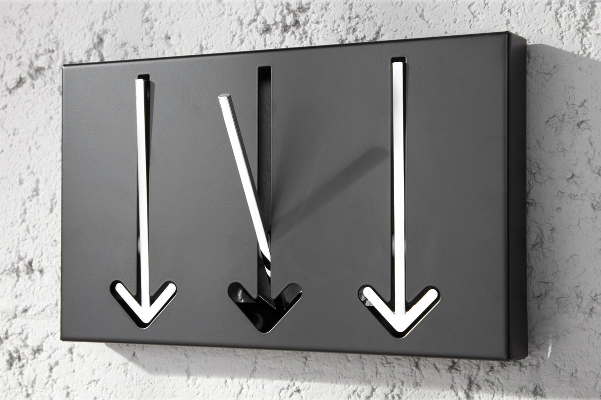 Wall coatrack ARROW 3s black