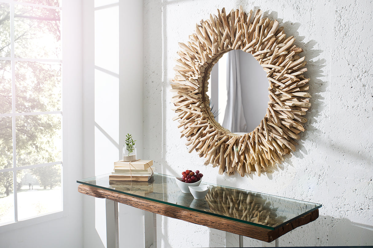 Wall mirror RIVERSIDE 80cm driftwood