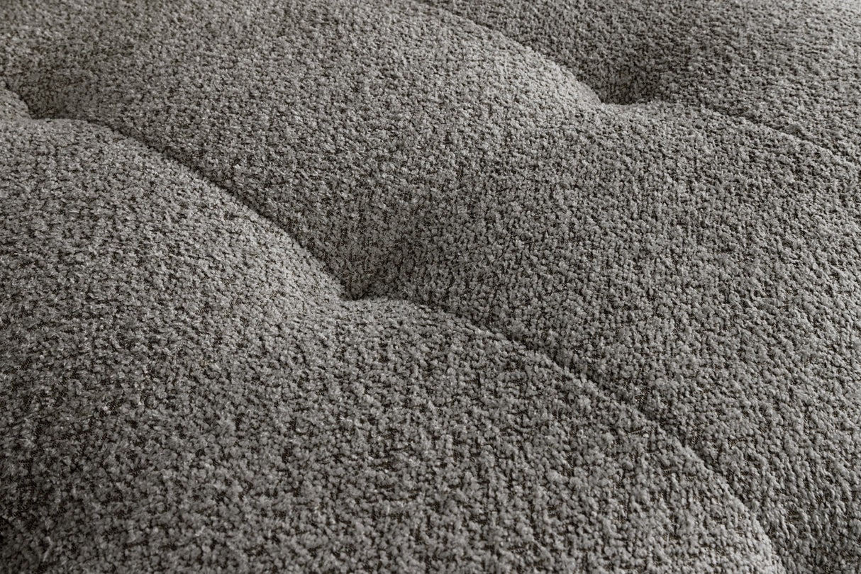 Sofa ROYAL 295cm XL spring core removable cover bouclé grey