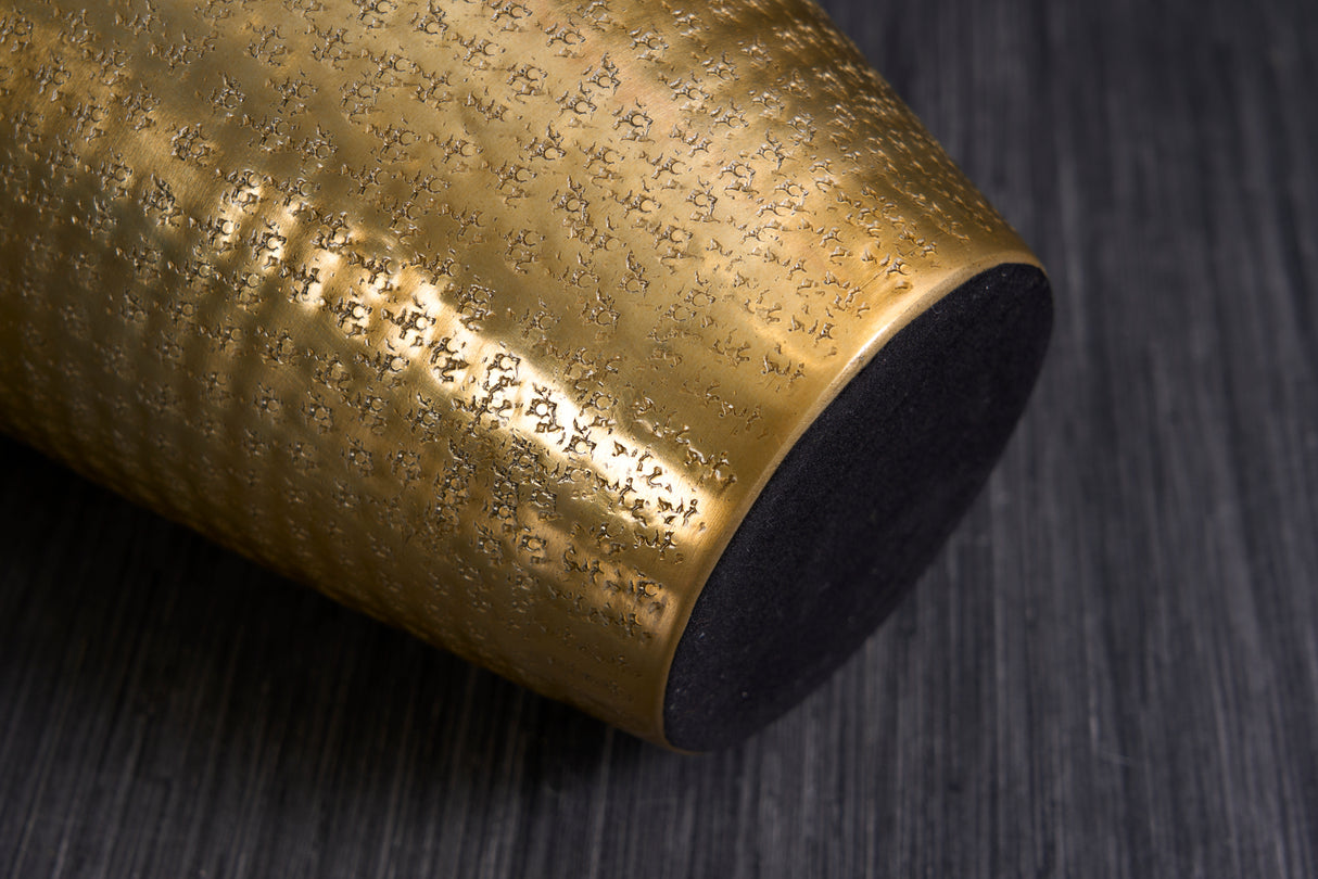 Vase ORIENTAL 50cm with hammer stroke effect gold