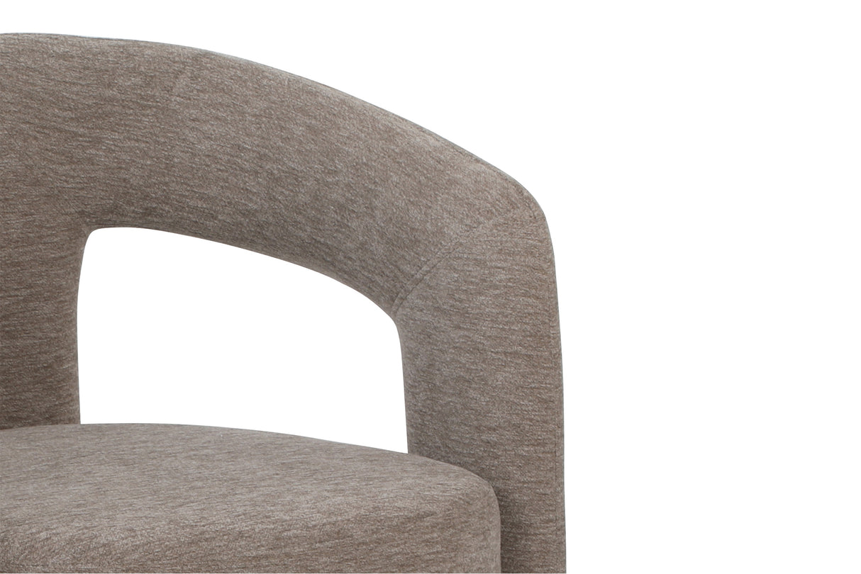 Chair ARCH bouclé greige teddy fleece armchair