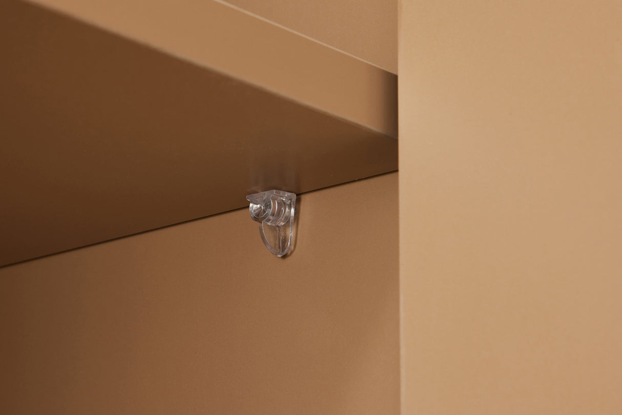 Highboard SAVOY 130cm 3D natural w/ travertine marble ceramic top