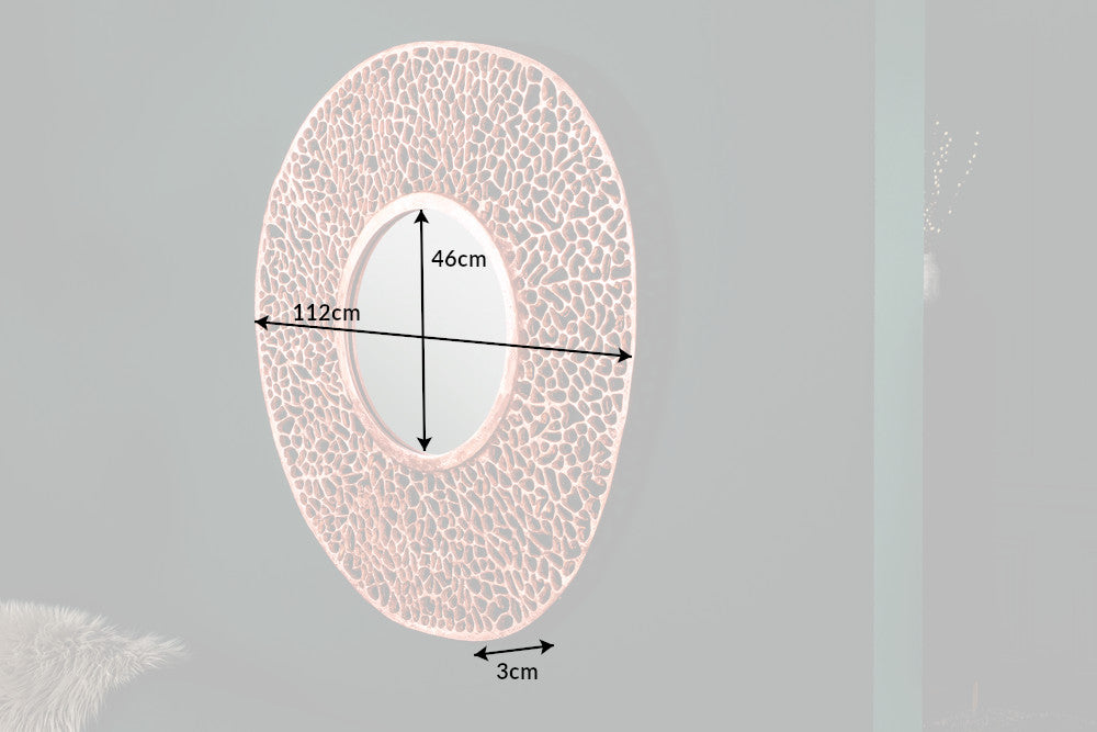Wandspiegel LEAF 110cm Kupfer