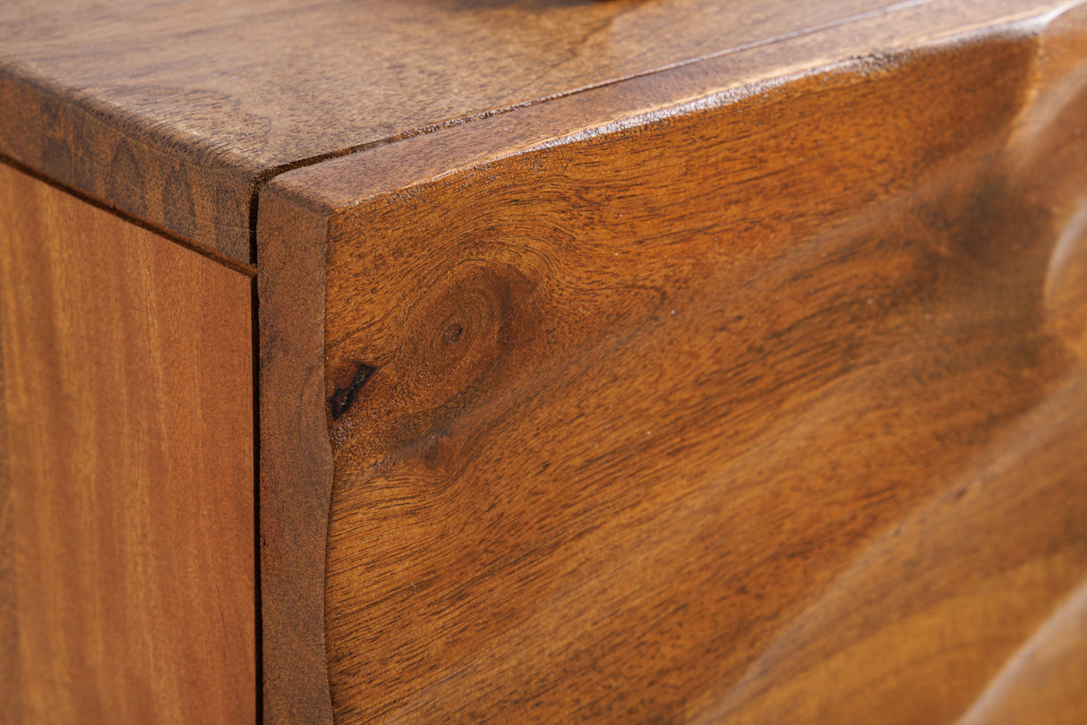 TV-Board SCORPION 160cm 3D hanging lowboard mango wood brown
