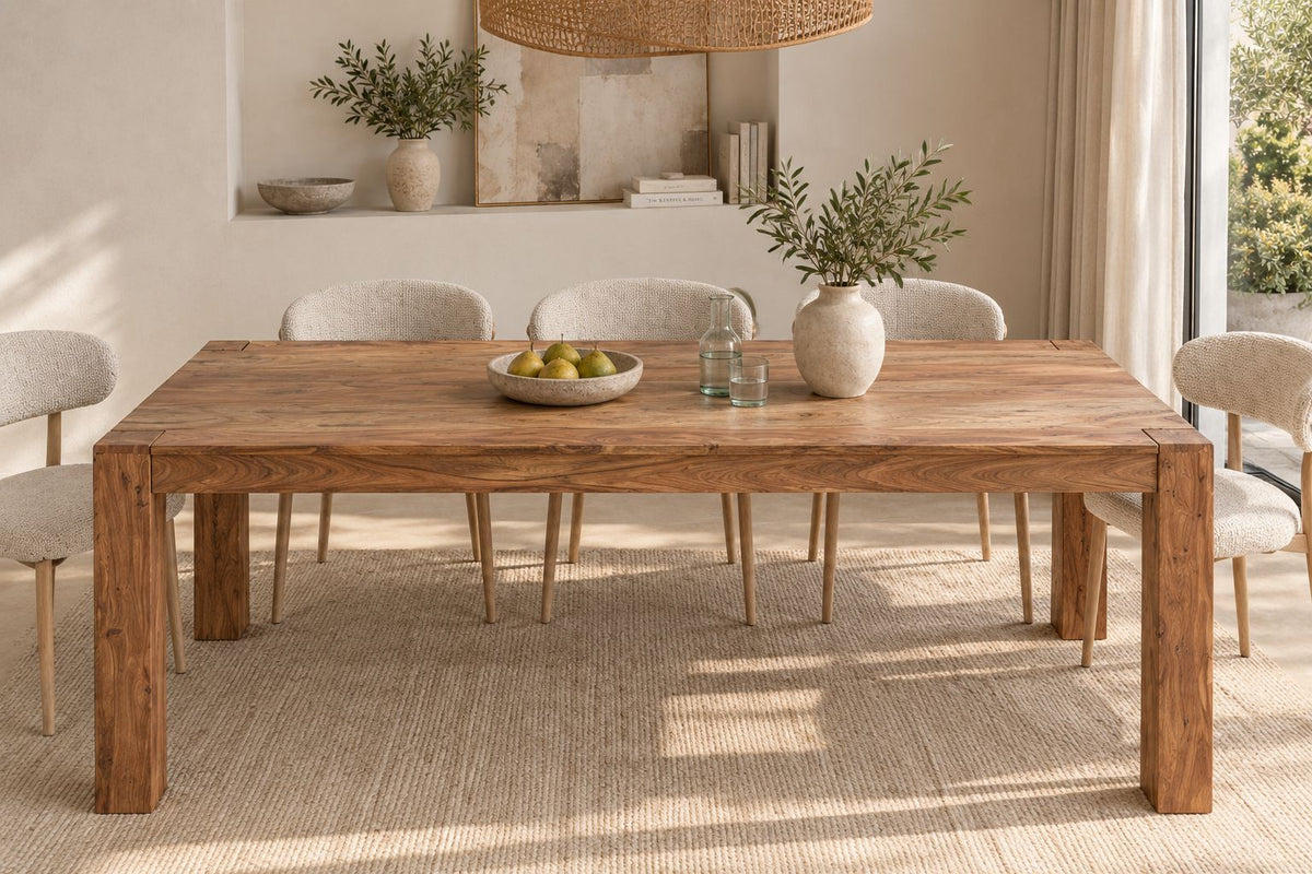 Esstisch MAKASSAR 200cm Sheesham-Holz