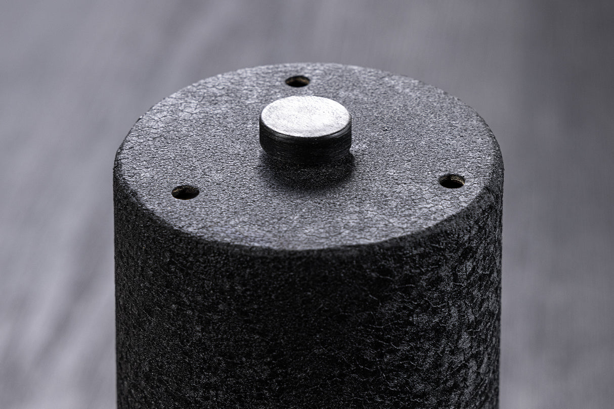 Beistelltisch ABSTRACT 50cm Eisen schwarz mit Mangoholz Bullet