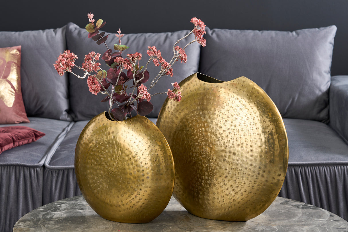 Vase ORIENTAL 30-40cm set of 2 gold
