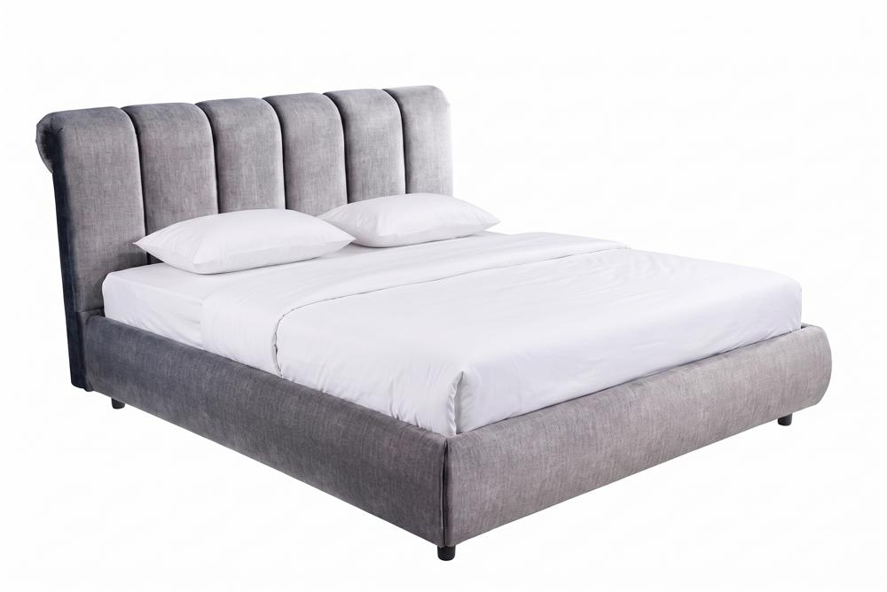 Bed MILANO 180x200cm vogue velour velvet grey