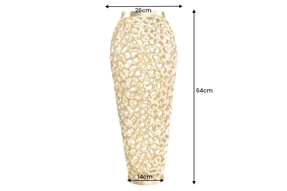 Dekovase ABSTRACT LEAF 65cm gold
