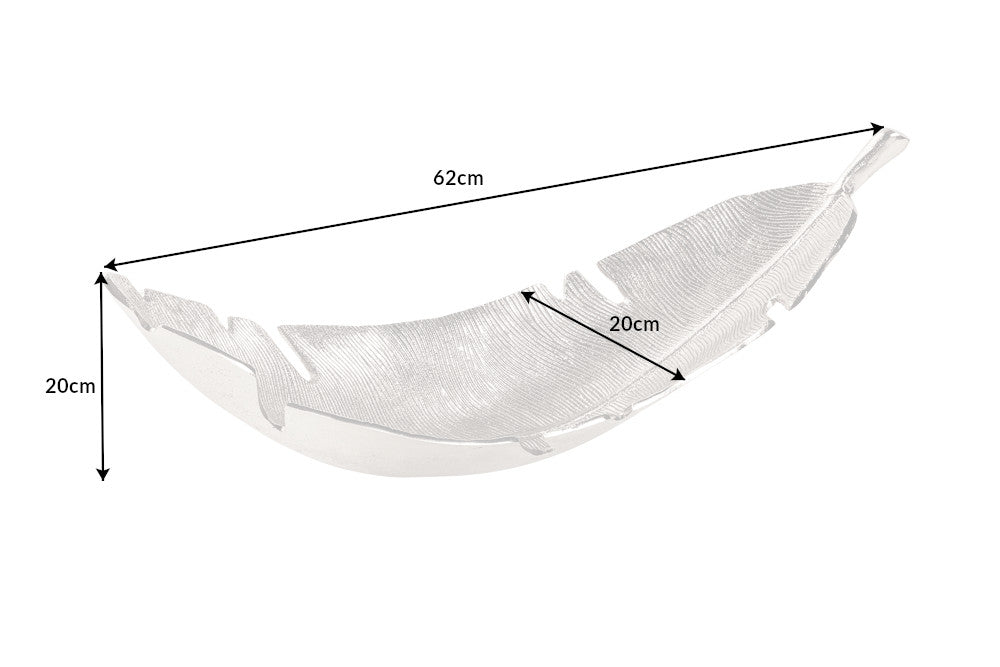Bowl SILVER LEAF 60x20cm silver