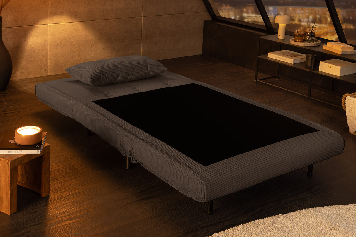 Schlafsessel SMART MULTIFUNCTION 100cm Cord grau