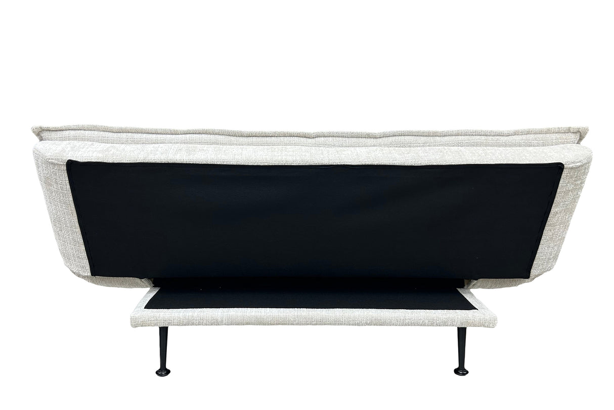 Sofa bed JAZZ 195cm 3-seater chenille fabric champagne beige