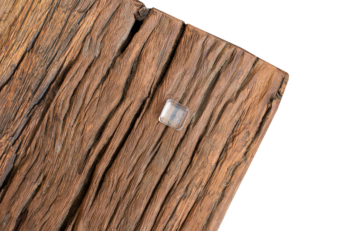 Coffee table EUPHORIA BARRACUDA 110cm recycled massive 40mm teak wood w/o glass plate