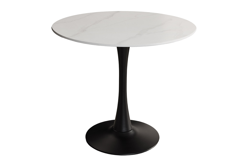 Bistro table LYON 80cm round ceramic white