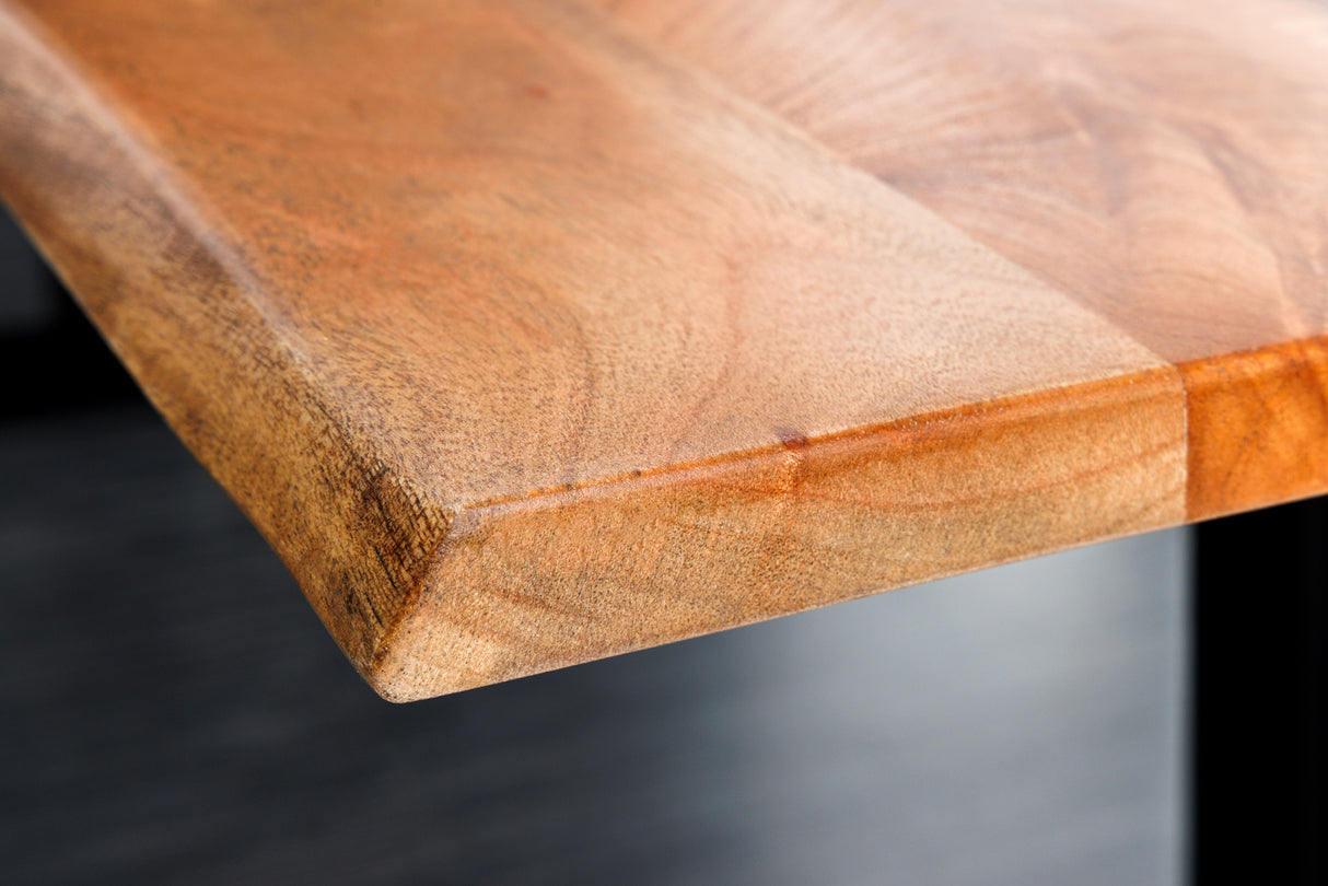 Schreibtisch MAMMUT 120cm Tischplatte Akazienholz ohne Beine