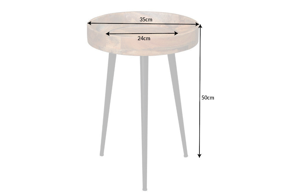 Beistelltisch PURE NATURE 35cm Mangoholz natur