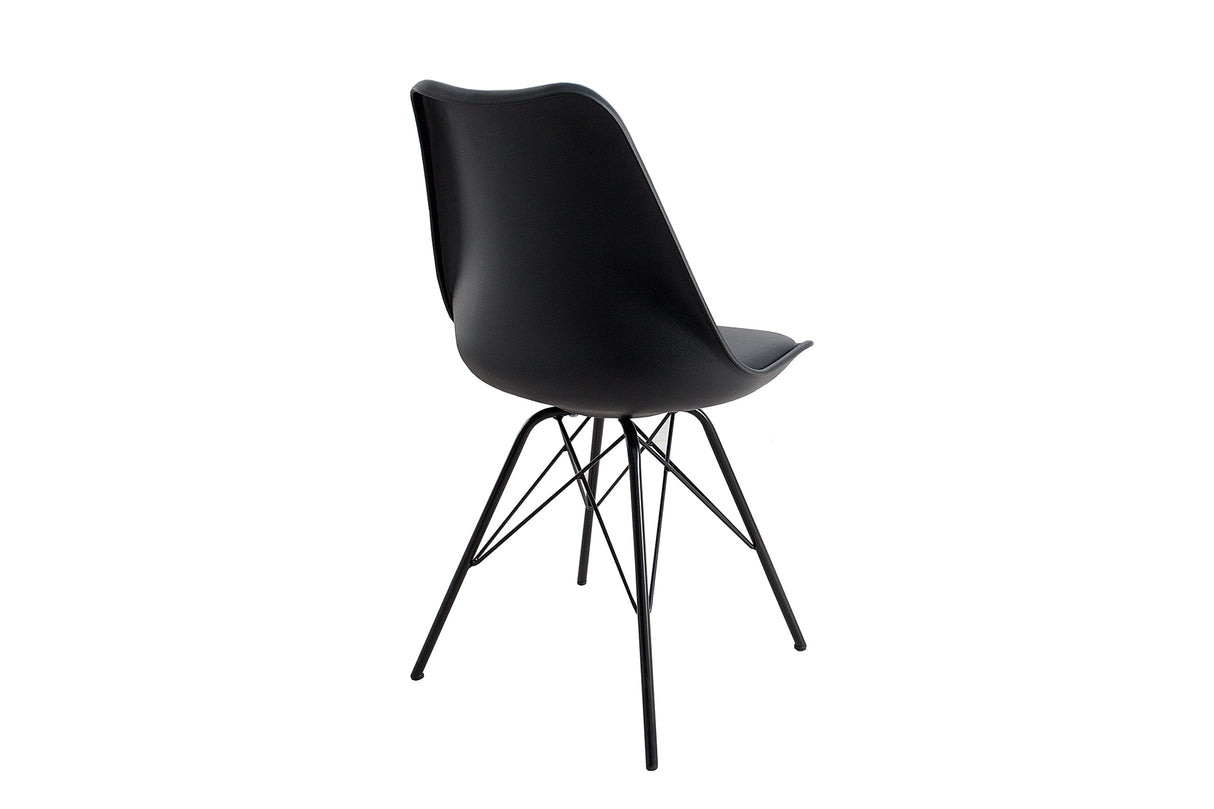 Stuhl SCANDINAVIA MASTERPIECE Kunstleder schwarz