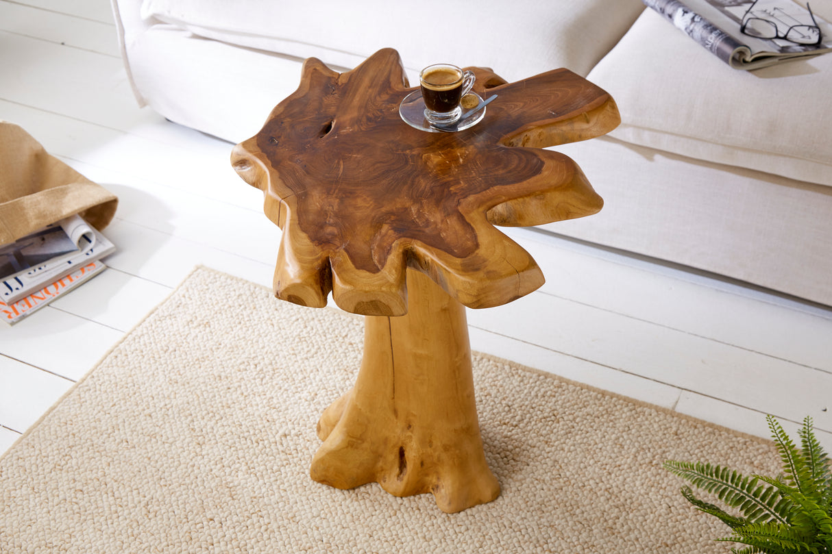Beistelltisch ROOT 60cm massives Teakholz