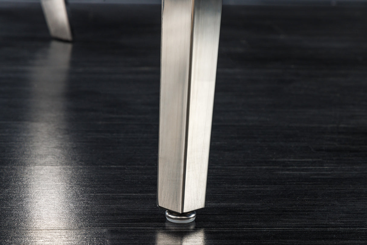 Sofa bench CASTLE DELUXE 165cm w/ lion´s head velvet grey in baroque style