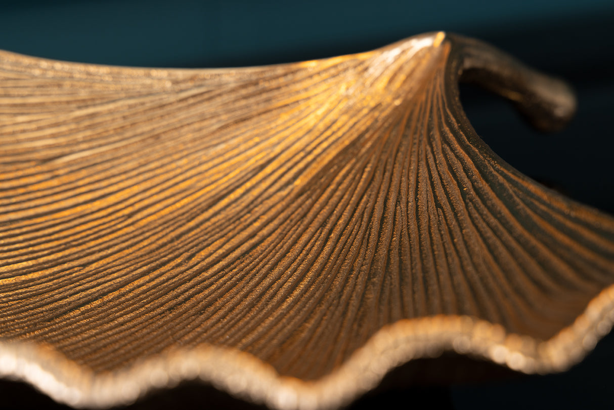 Dekoschale GINKGO 42cm gold