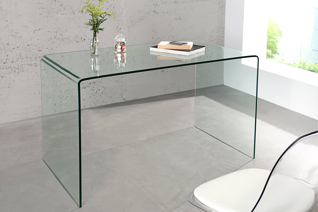 Office table desk FANTOME 120cm 12mm tempered glass