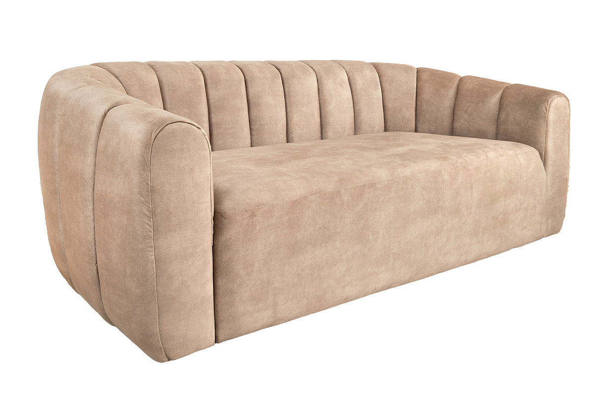 Sofa BABYLON 200cm 3-Sitzer Samt beige