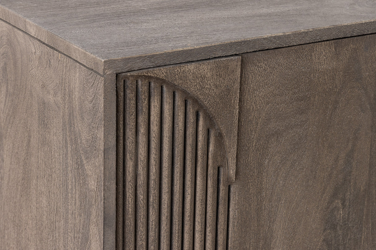 Sideboard ART DECO 170cm 3D Mangoholz grau