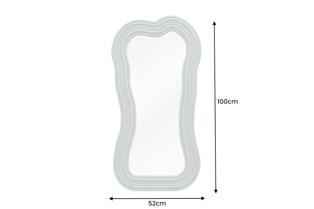 Wall mirror ALICE II 100cm sage green