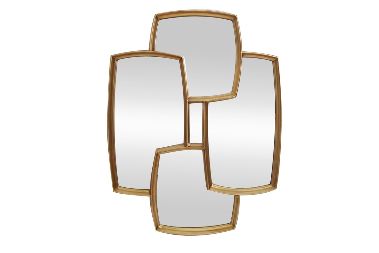 Wall mirror QUADRA 90cm gold