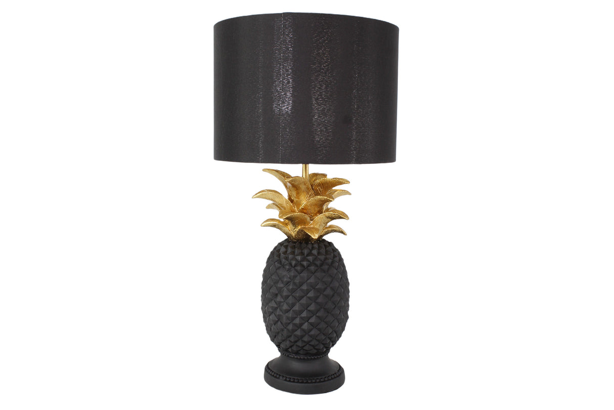 Table lamp PINEAPPLE 50cm w/ shade black gold