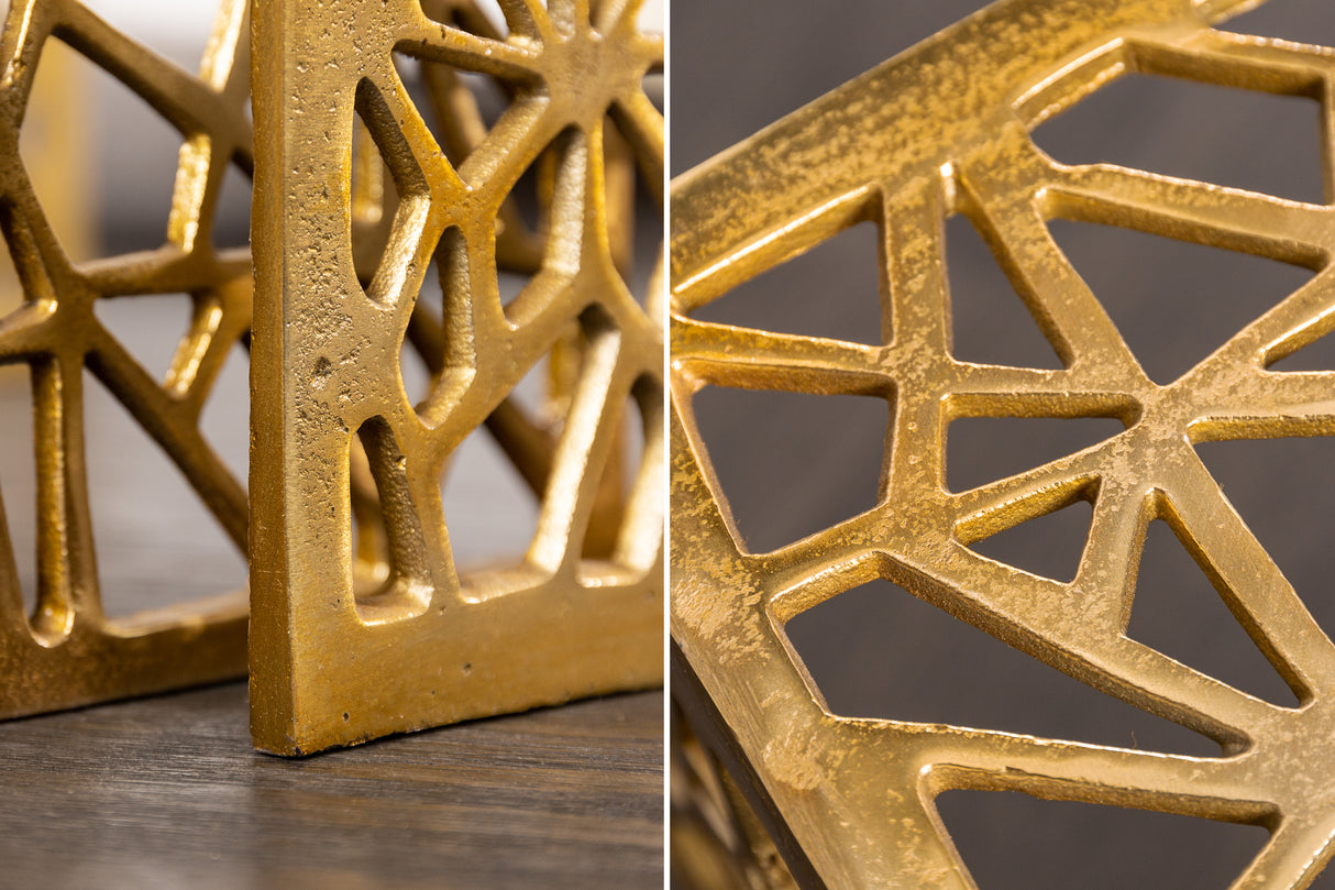 Coffee table ABSTRACT set of 2 gold