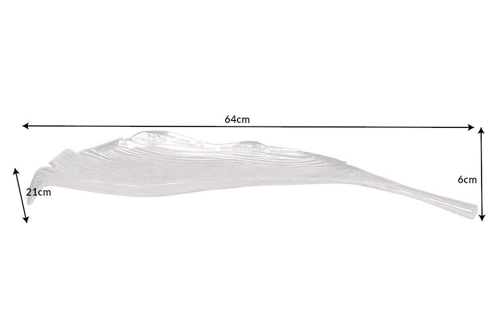 Schale LEAF 64cm silber