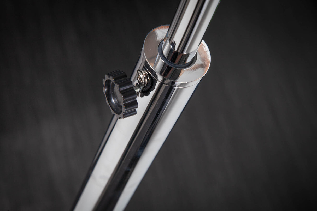 Stehleuchte BIG BOW 170-205cm Chrom mit Marmorsockel
