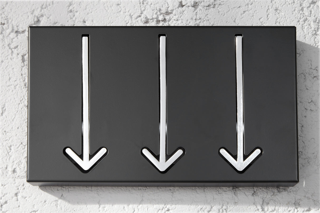 Wall coatrack ARROW 3s black