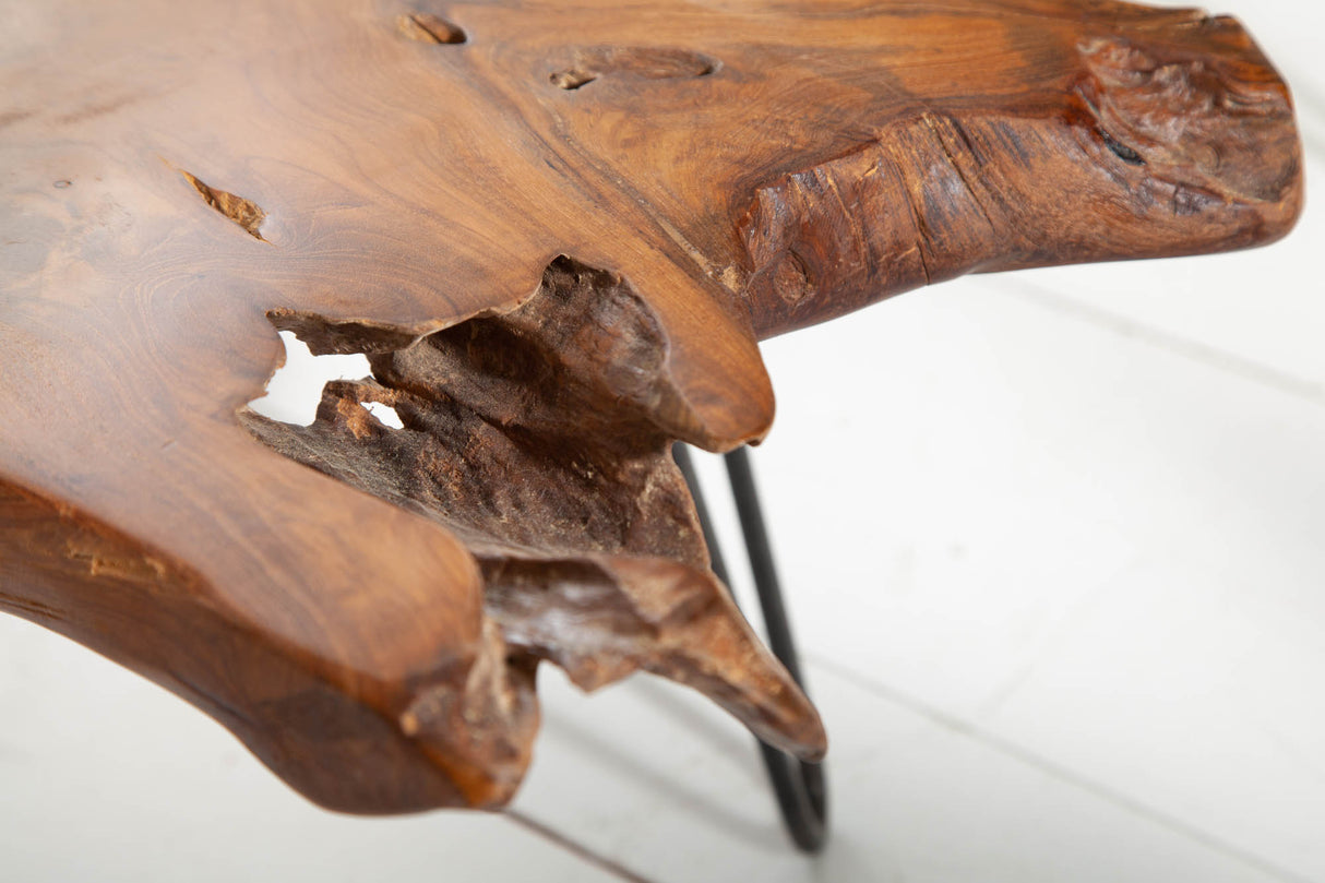 Coffee table WILD 100cm teak wood