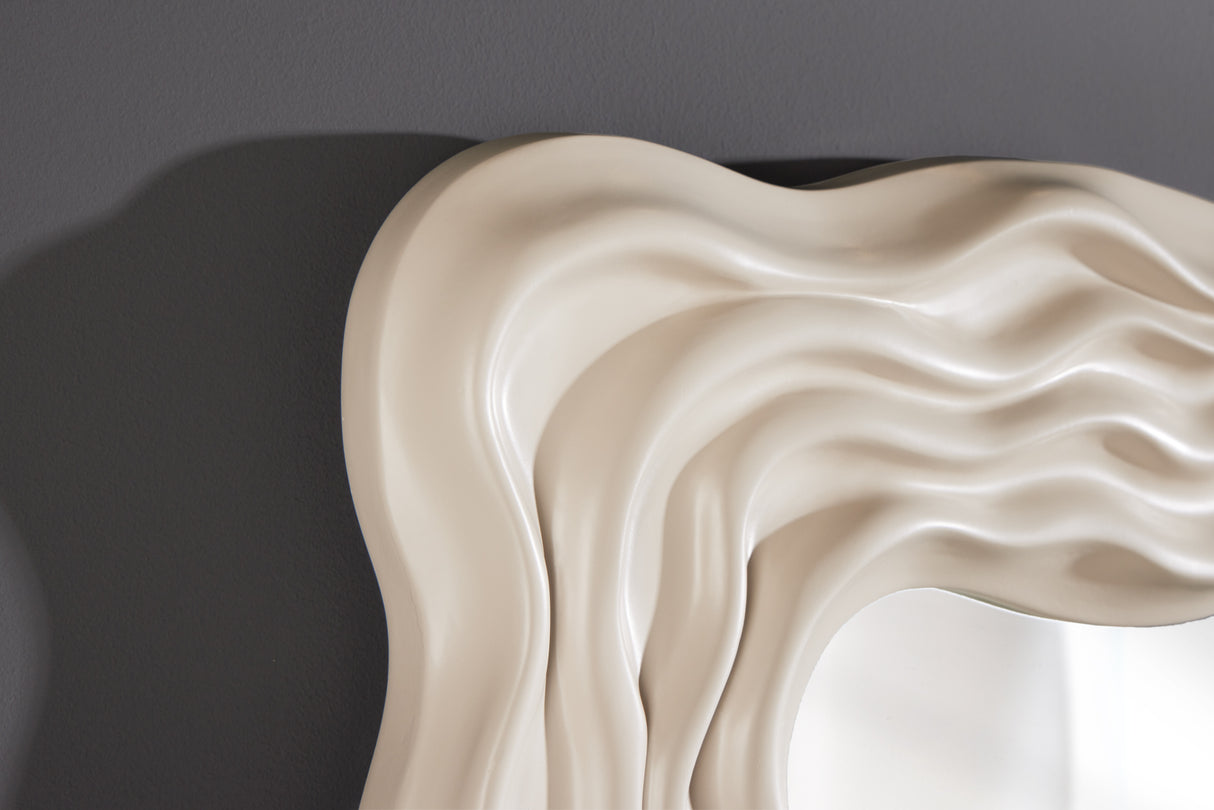 Wandspiegel WAVE 90cm greige