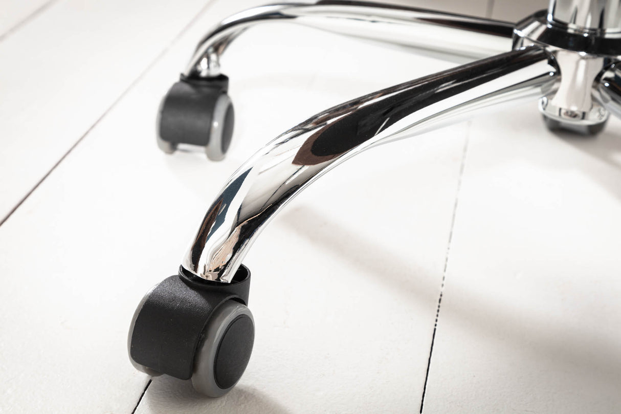 Bürostuhl VICTORIAN 49-57cm Mikrofaser hellbraun im Barockstil