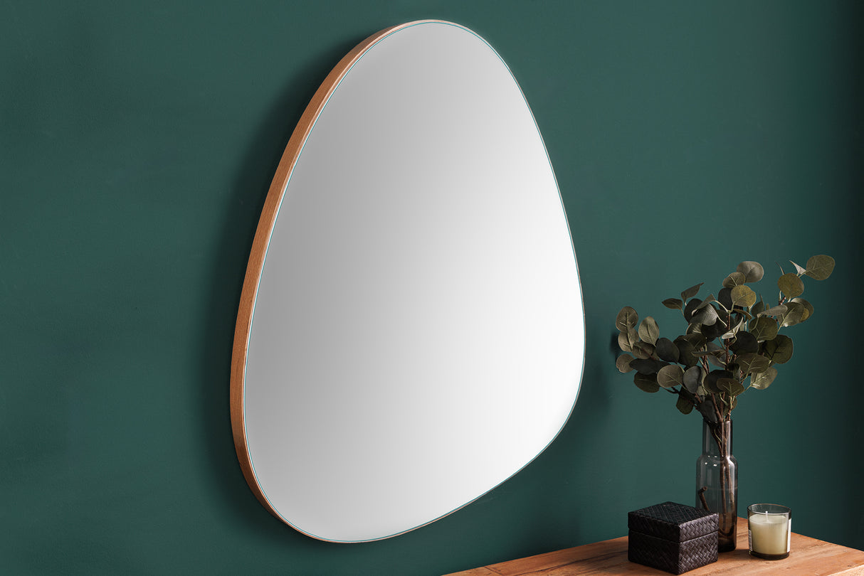 Wall mirror NOEMI 70cm asymmetric oak natural