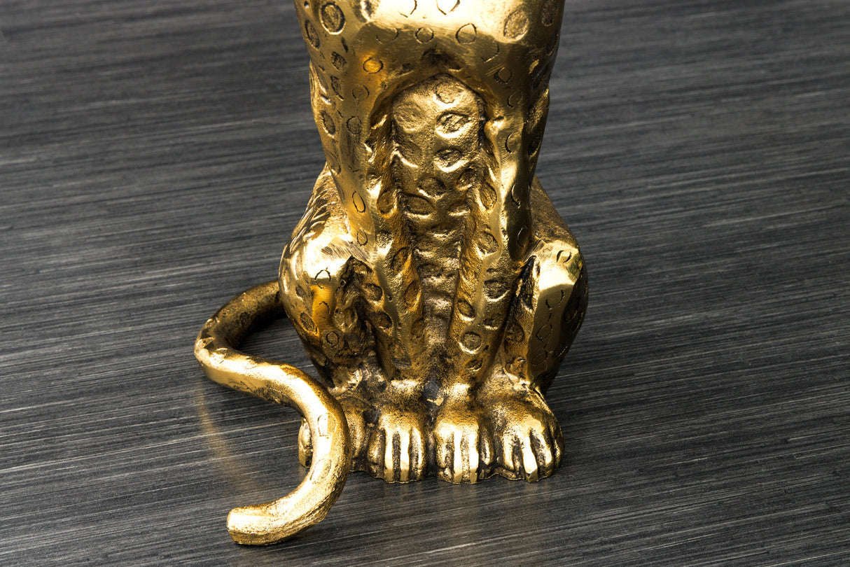 Beistelltisch WILDLIFE PANTHER 60cm Antik Gold