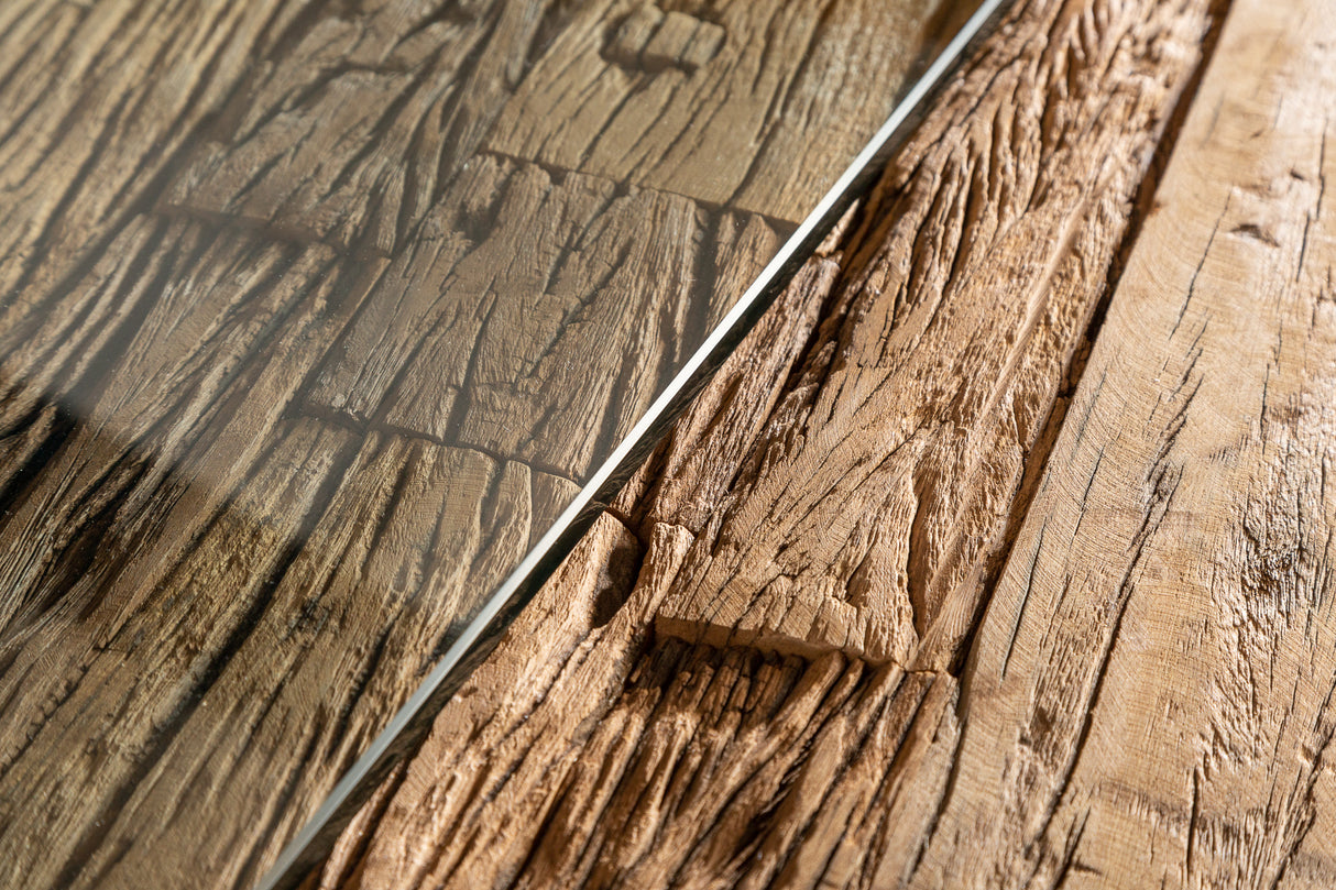 Dining table BARRACUDA 220cm X-legs natural w/o glass plate