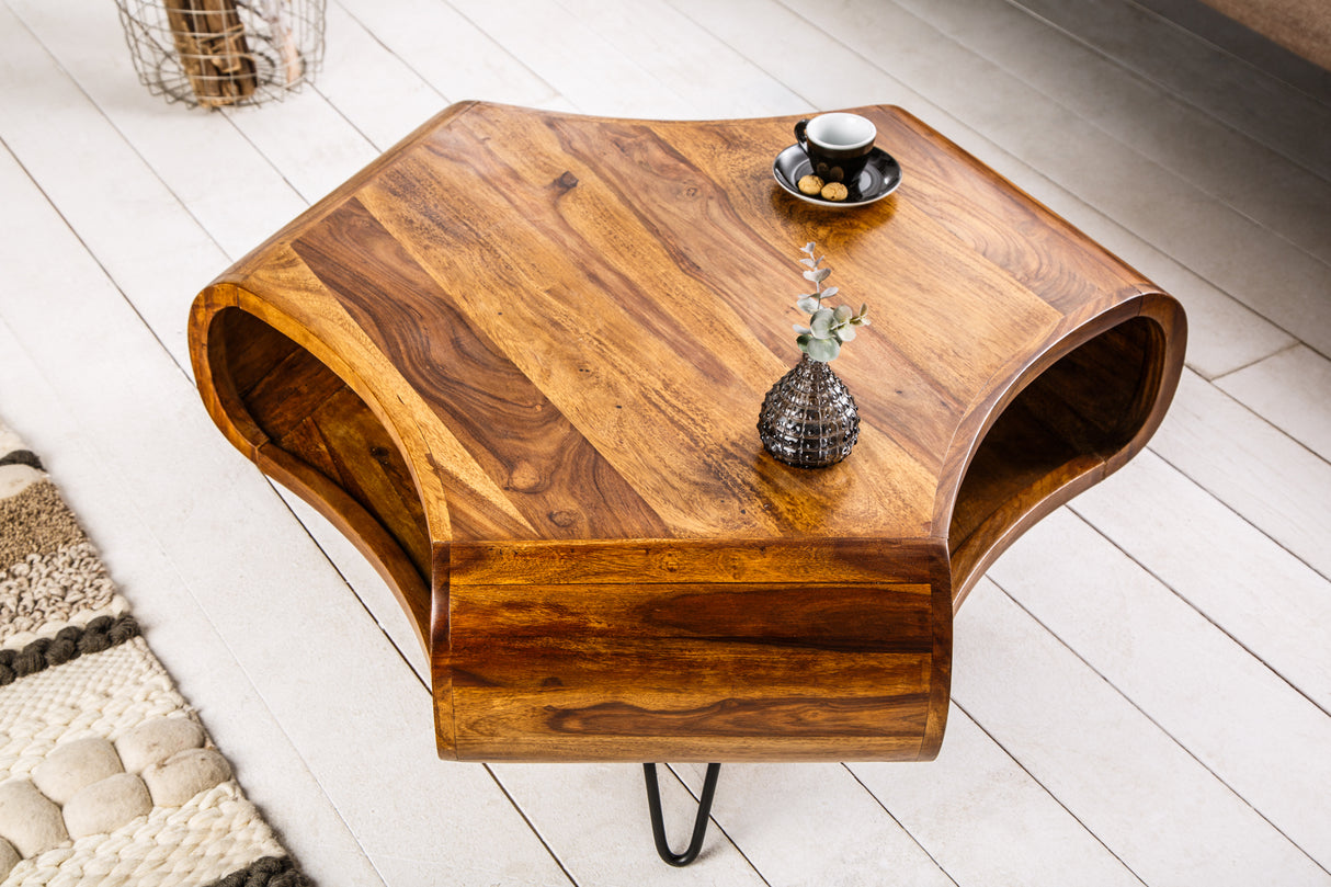 Coffee table ORGANIC LIVING 90cm sheesham wood