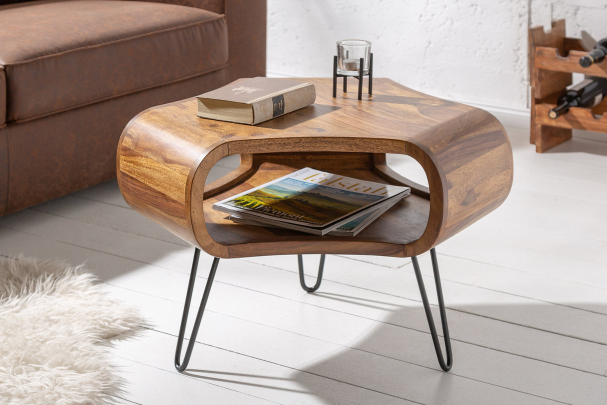 Couchtisch ORGANIC LIVING 70cm Sheesham Holz natur
