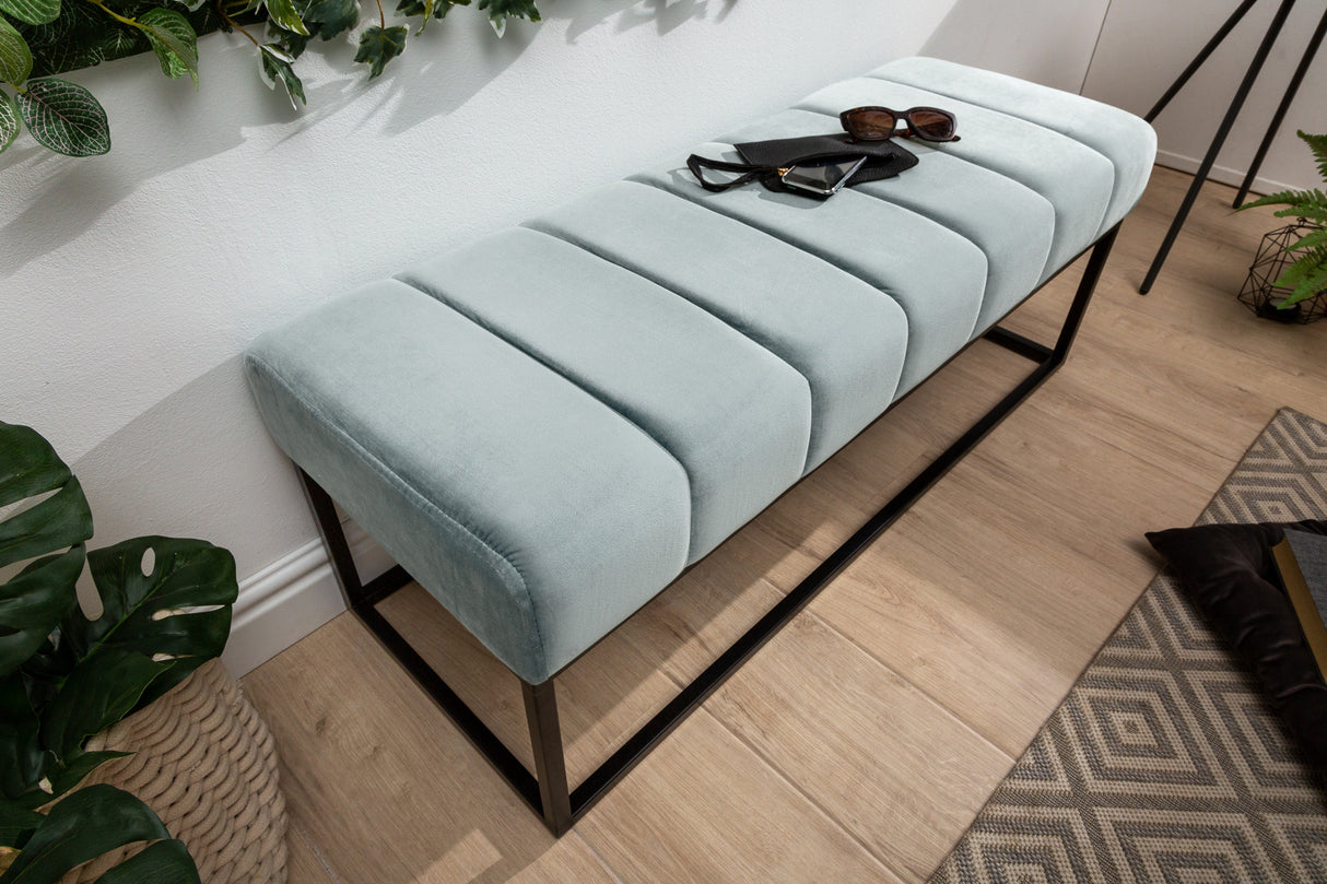 Bench PETIT BEAUTE 110cm velvet mint