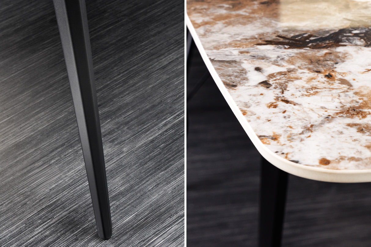 Dining table MILANO 180cm ceramic natural stone look