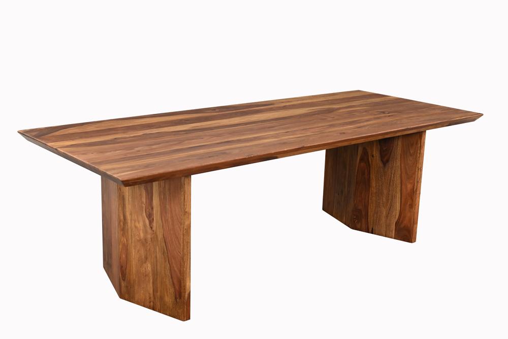 Esstisch DIAMOND 240cm Sheesham Holz Braun Stone Finish