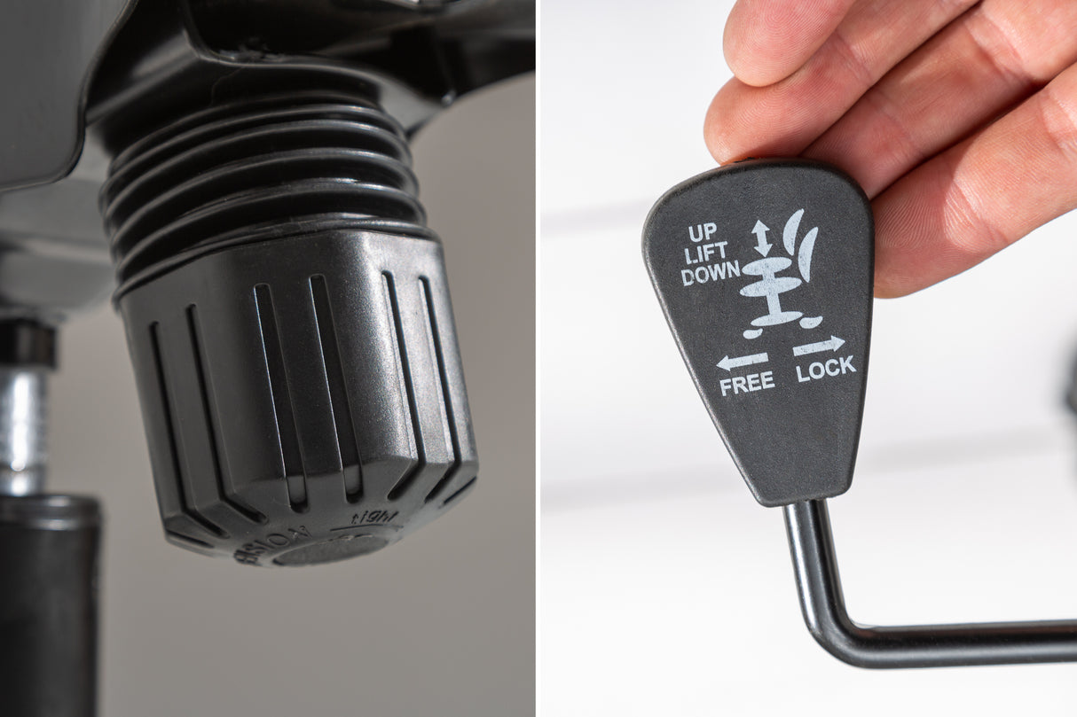 Bürostuhl TURIN 47-56cm mit Armlehnen Samt dunkelgrau